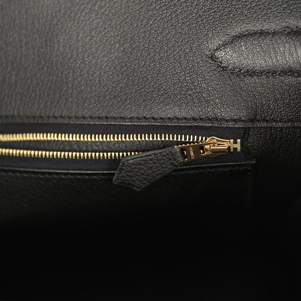 Hermes Birkin 35 Black Togo Gold Hardware