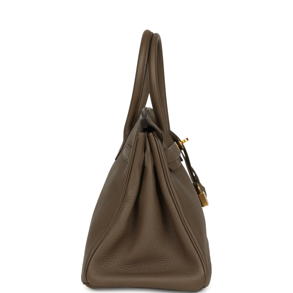 Hermes Birkin 30 Taupe Grey Togo Gold Hardware