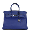 Hermes Candy Birkin 35 Bleu Electric Verso Epsom Palladium Hardware