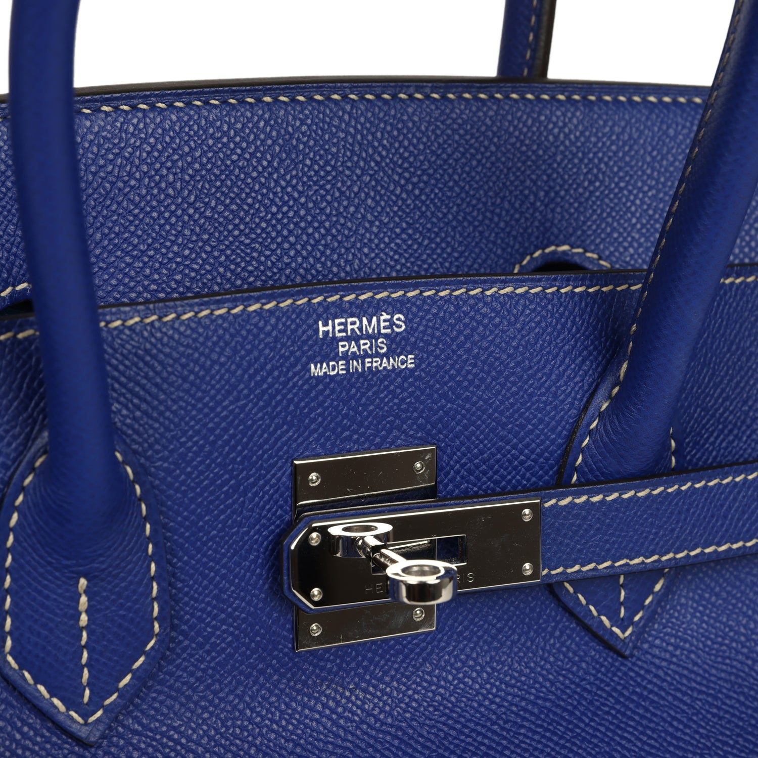 Hermes Candy Birkin 35 Bleu Electric Verso Epsom Palladium Hardware