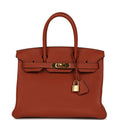 Hermes Birkin 30 Cuivre Togo Gold Hardware