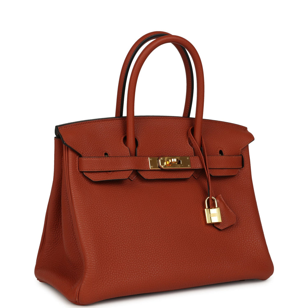 Hermes Birkin 30 Cuivre Togo Gold Hardware