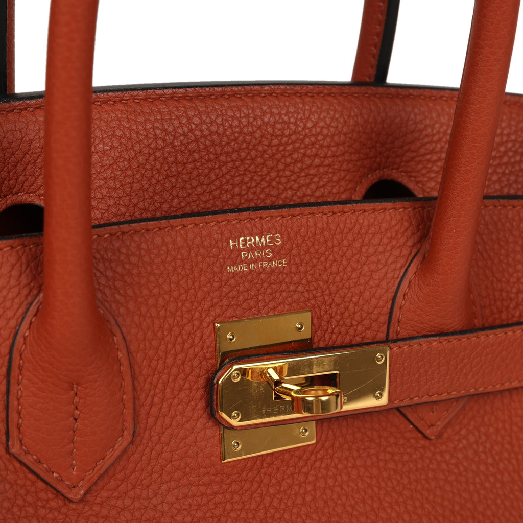 Hermes Birkin 30 Cuivre Togo Gold Hardware