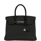 Hermes Birkin 30 Black Togo Palladium Hardware