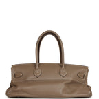 Vintage Hermes Shoulder Birkin 42 JPG Etoupe Clemence Palladium Hardware