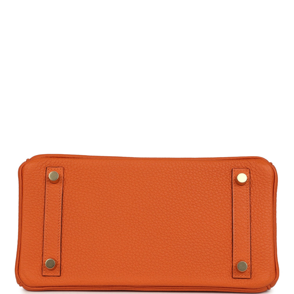 Hermes Birkin 25 Orange Togo Gold Hardware