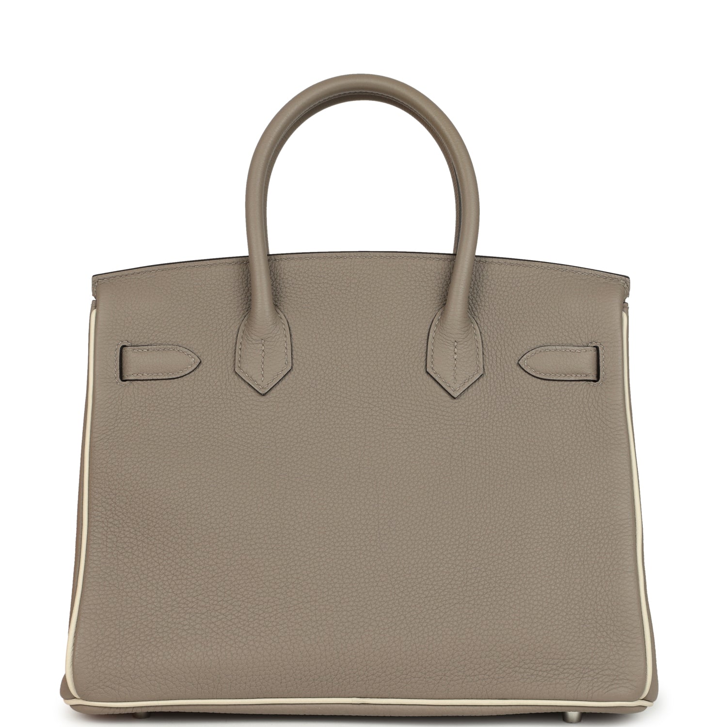 Hermes Special Order (HSS) Birkin 30 Gris Asphalt and Craie Togo Palladium Hardware