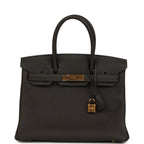 Hermes Birkin 30 Macassar Togo Gold Hardware