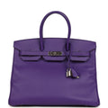Hermes Birkin 35 Crocus Epsom Palladium Hardware