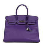 Hermes Birkin 35 Crocus Epsom Palladium Hardware