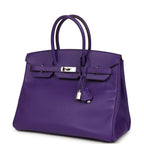 Hermes Birkin 35 Crocus Epsom Palladium Hardware