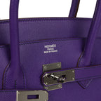 Hermes Birkin 35 Crocus Epsom Palladium Hardware