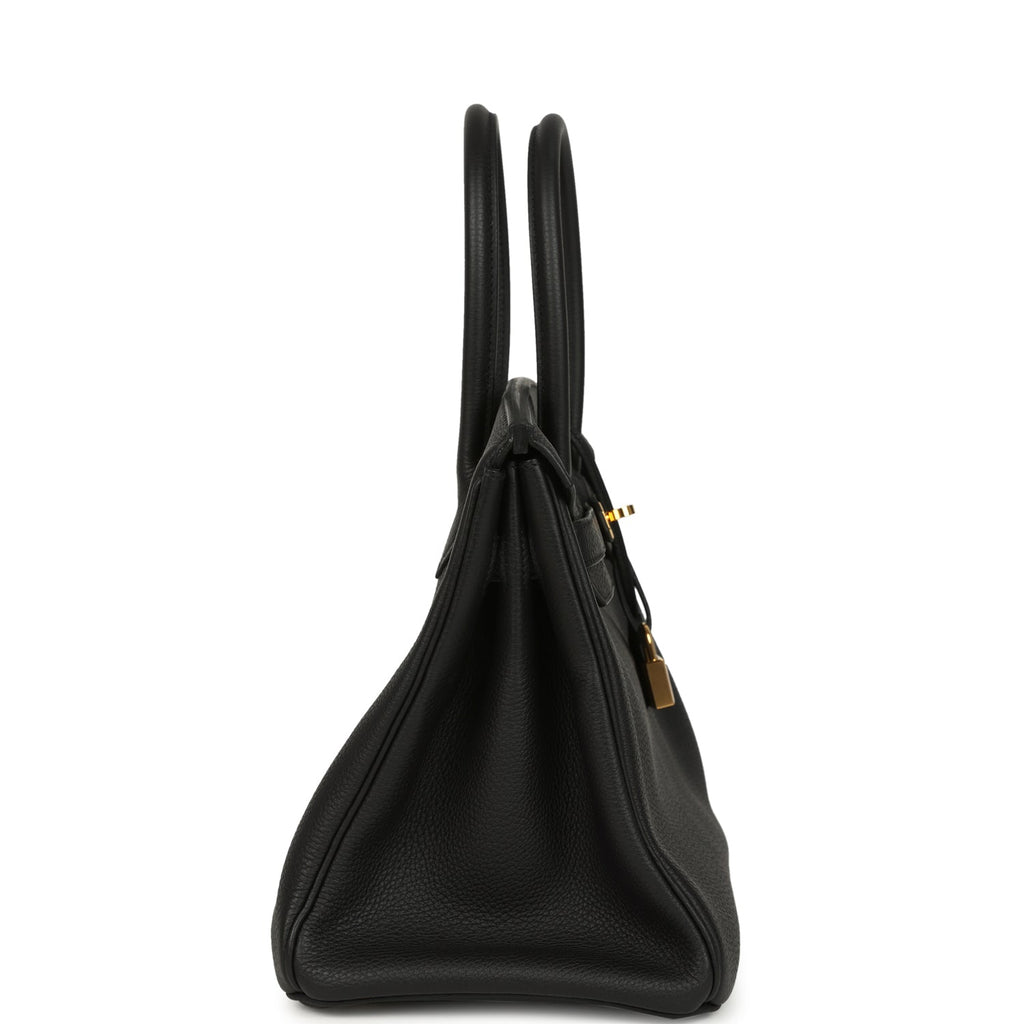 Hermes Birkin 30 Black Togo Gold Hardware