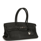 Vintage Hermes Shoulder Birkin 42 JPG Graphite Clemence Palladium Hardware
