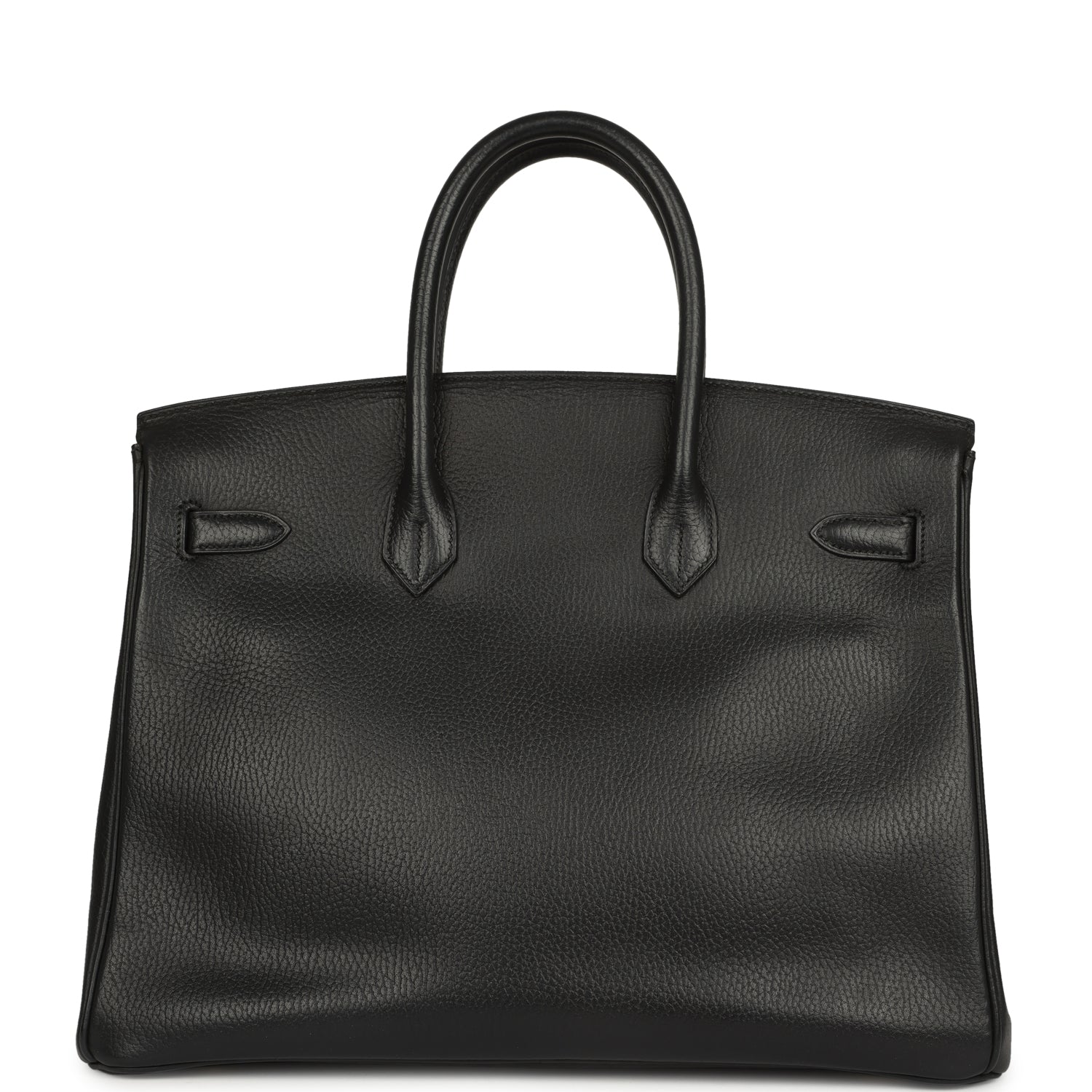 Vintage Hermes Birkin 35 Black Ardennes Gold Hardware