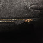 Vintage Hermes Birkin 35 Black Ardennes Gold Hardware