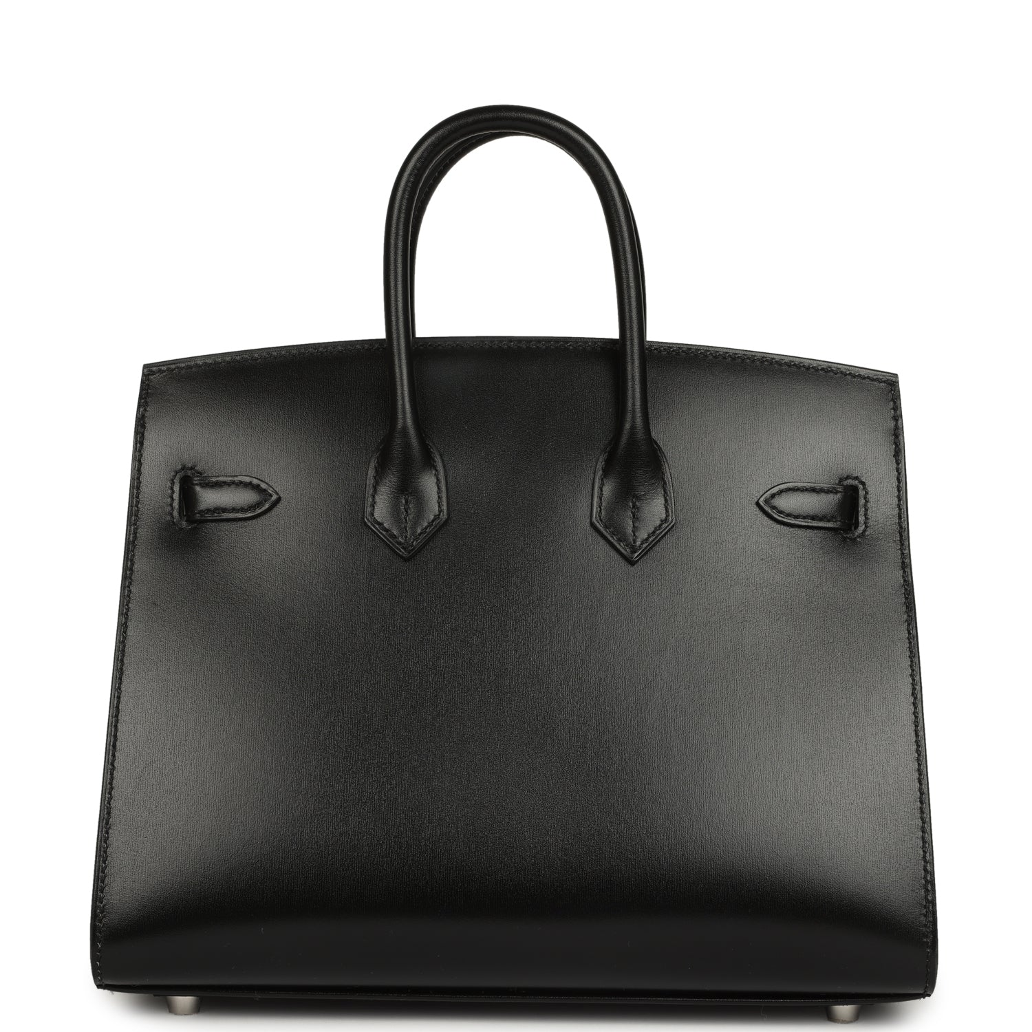 Hermes Birkin Sellier 25 Black Box Palladium Hardware