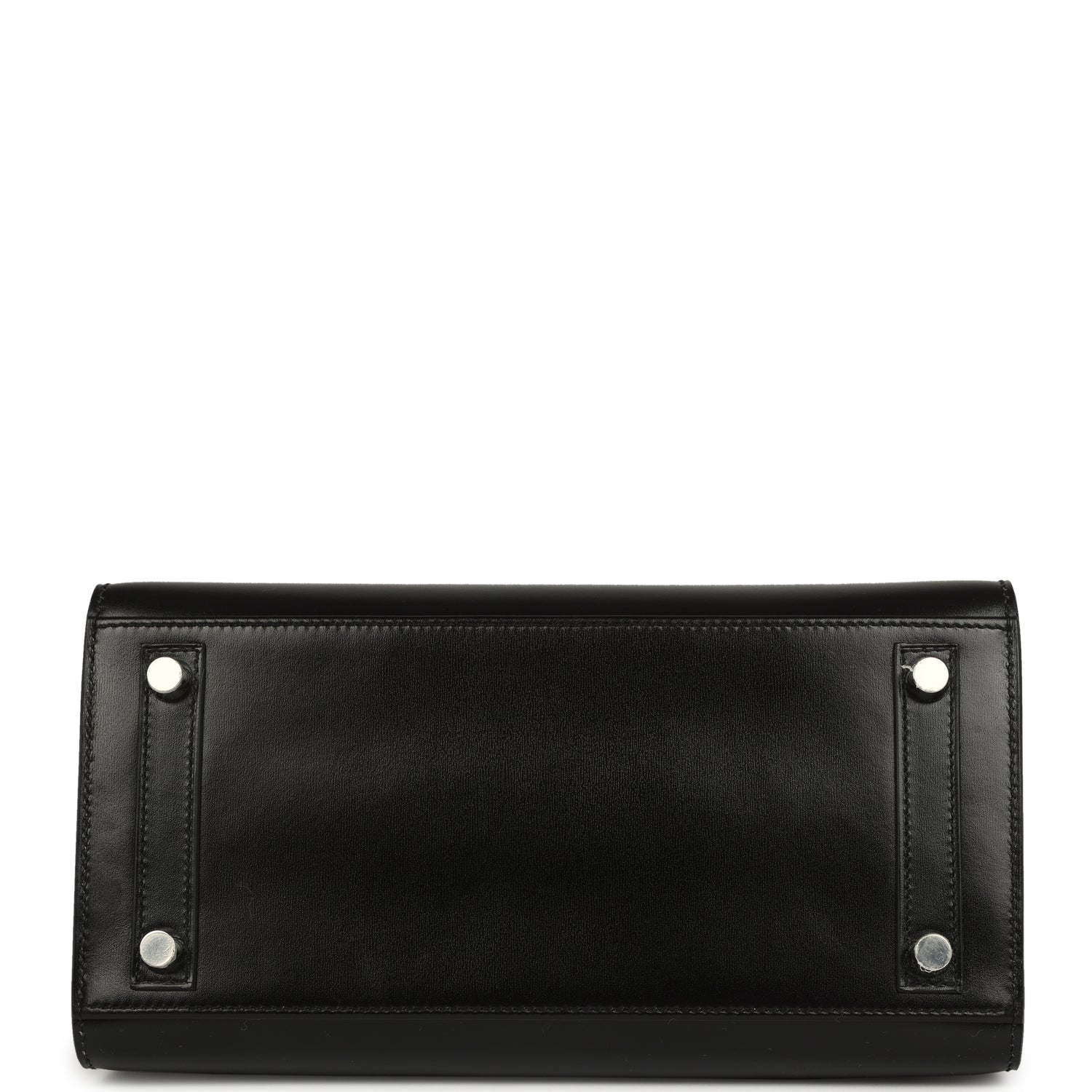 Hermes Birkin Sellier 25 Black Box Palladium Hardware