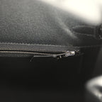 Hermes Birkin Sellier 25 Black Box Palladium Hardware