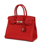 Hermes Birkin 30 Rouge Radieux Togo Palladium Hardware