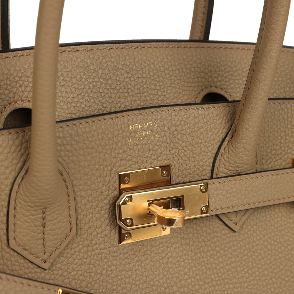 Hermes Birkin 30 Beige Marfa Togo Gold Hardware