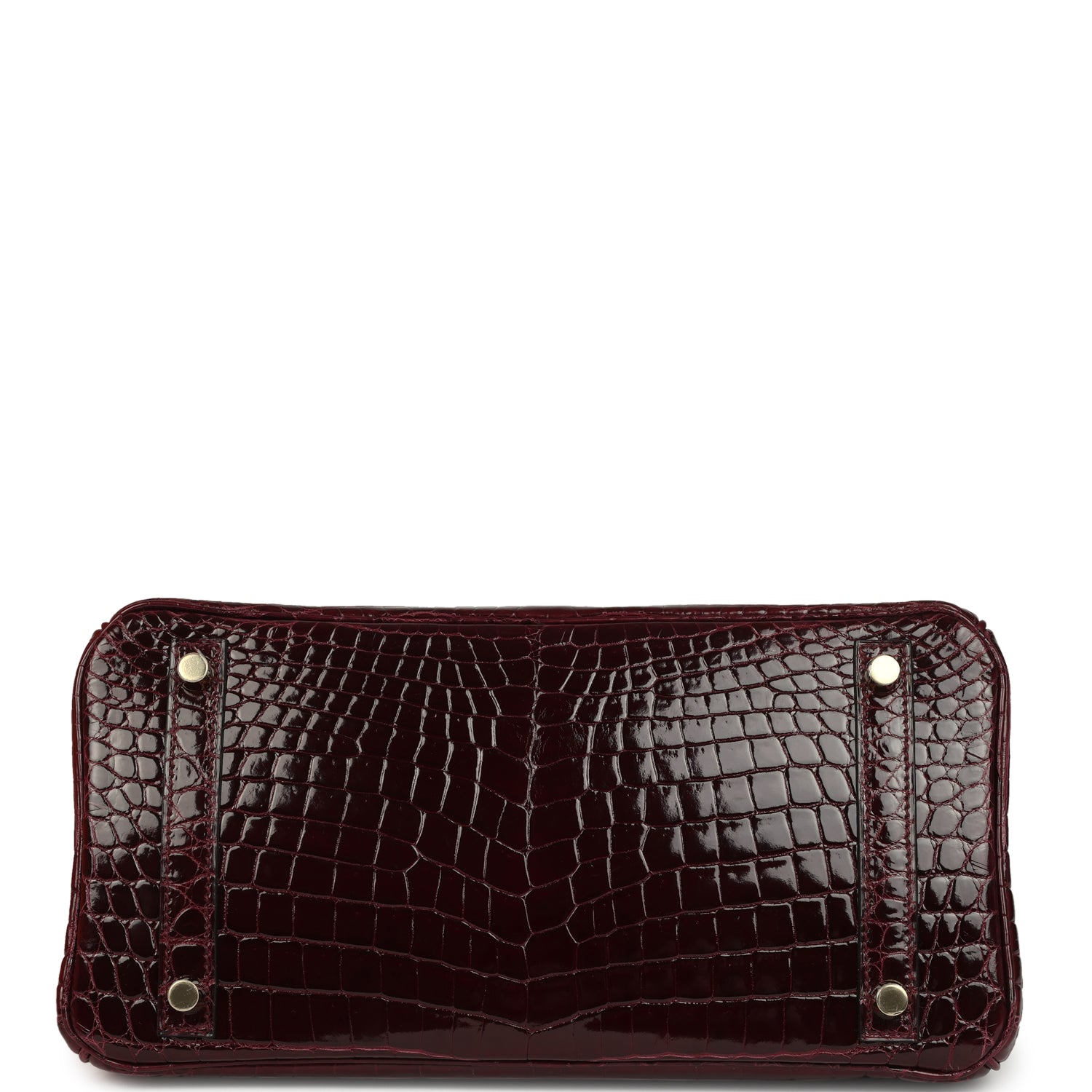 Hermes Birkin 30 Bordeaux Shiny Niloticus Crocodile Gold Hardware