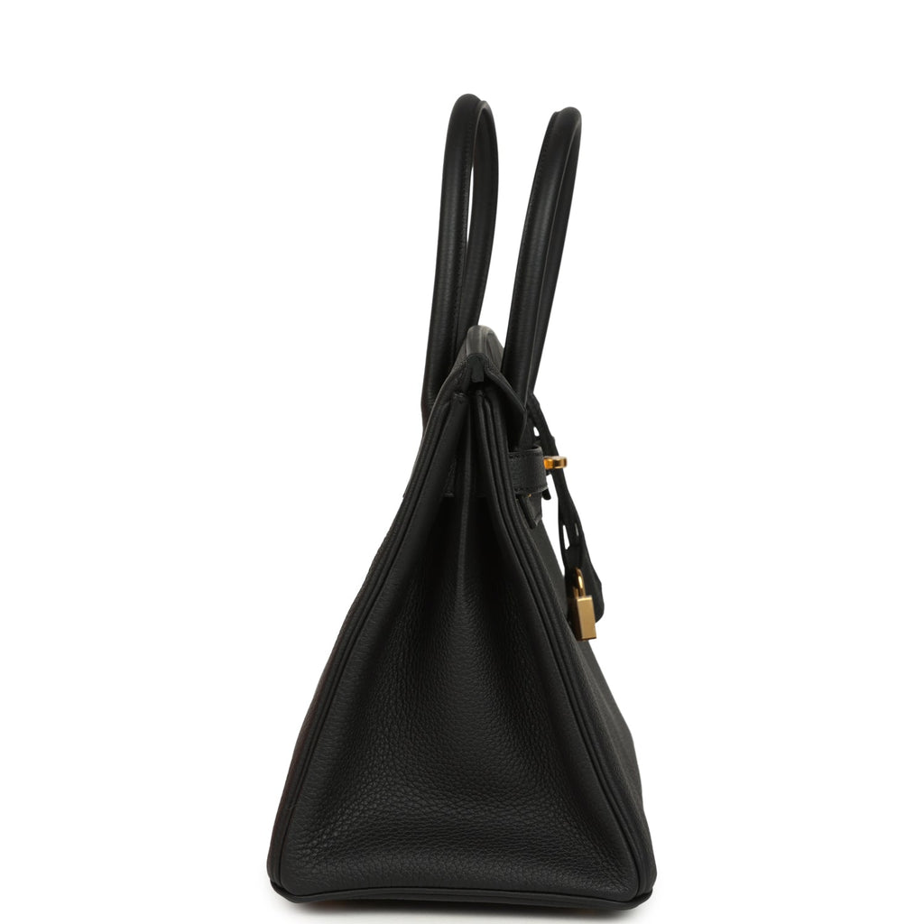 Hermes Birkin 30 Black Togo Gold Hardware