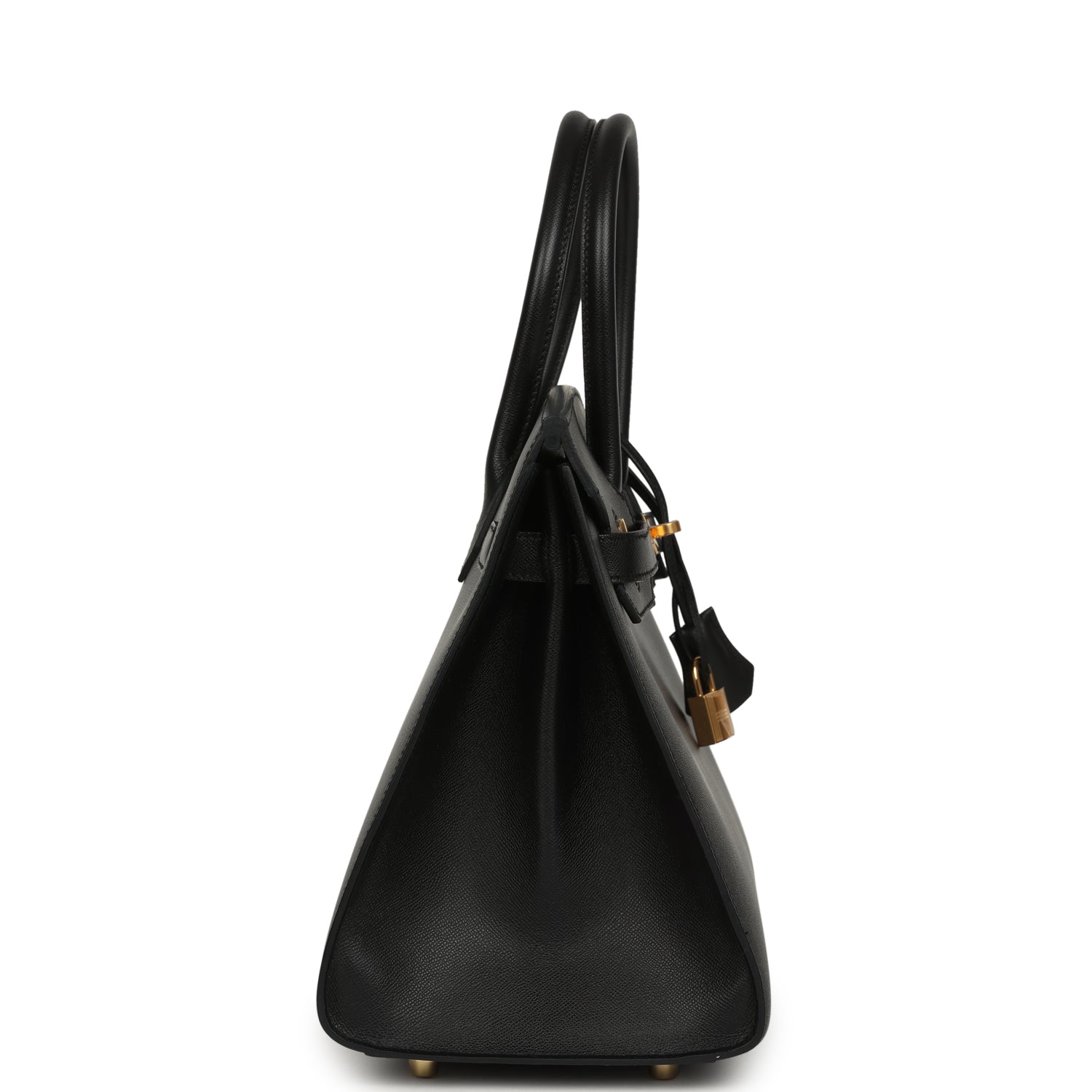 Hermes Birkin Sellier 30 Black Madame Gold Hardware