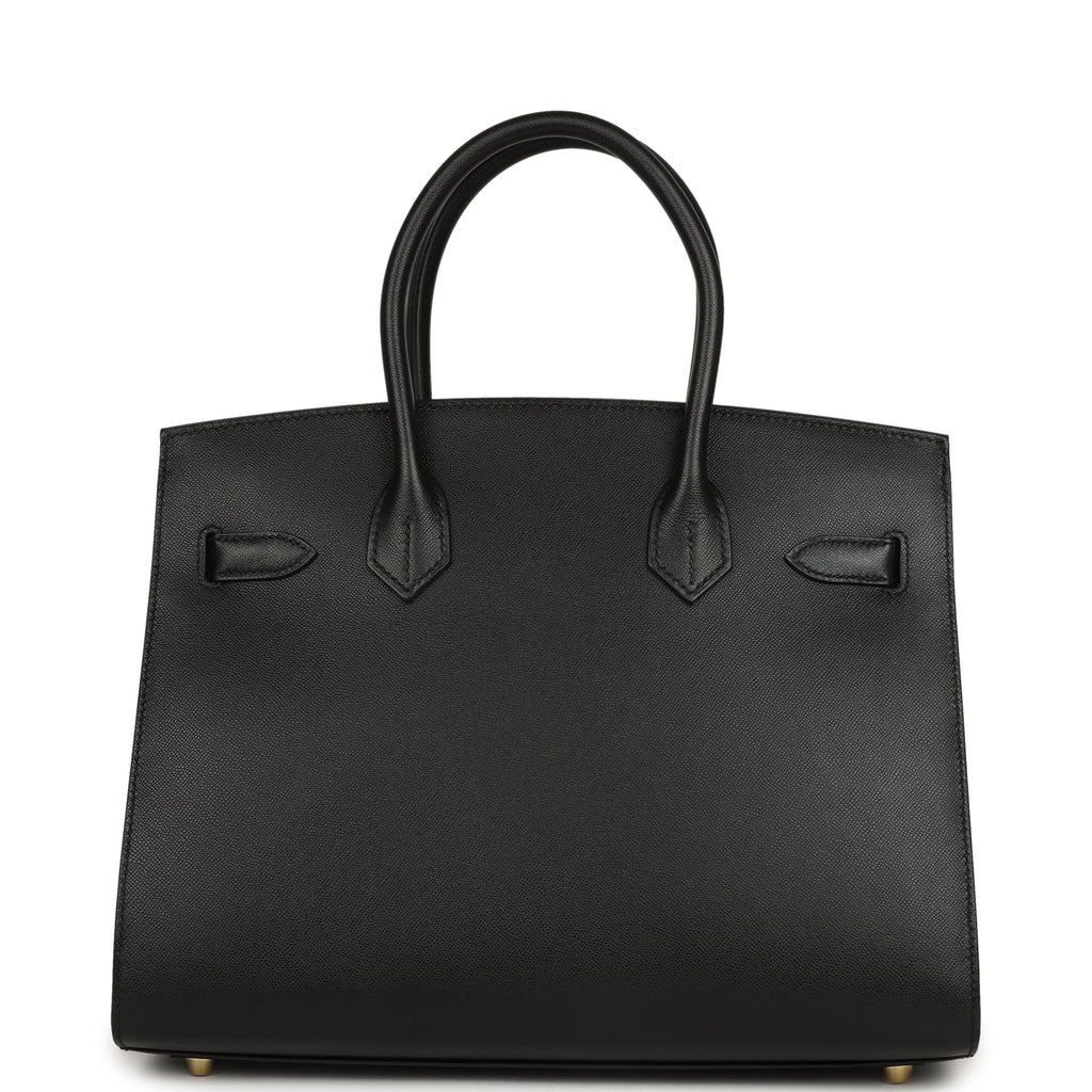 Hermes Birkin Sellier 30 Black Madame Gold Hardware