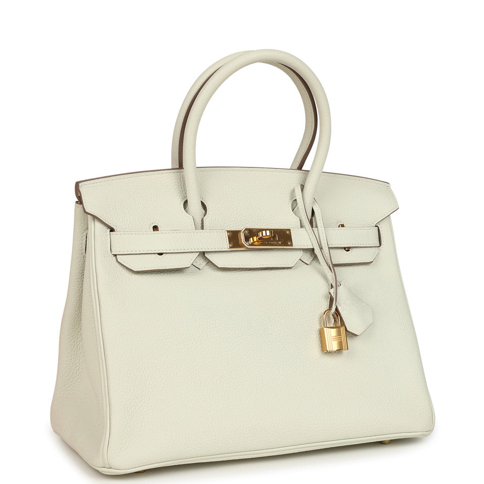 Hermes Birkin 30 Mushroom Togo Gold Hardware