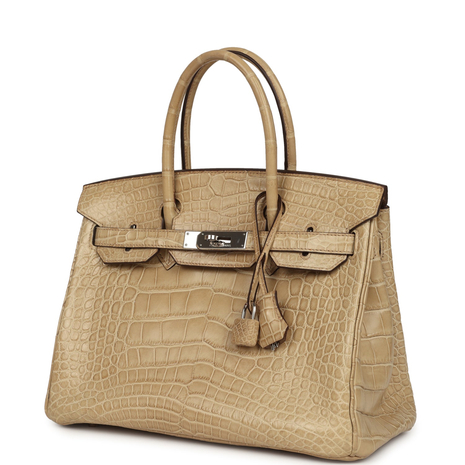 Vintage Hermes Birkin 30 Poussiere Matte Alligator Palladium Hardware