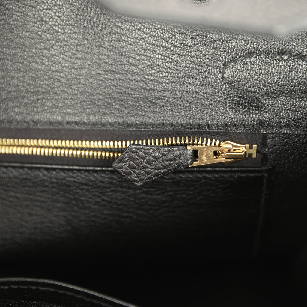 Hermes Birkin 30 Black Togo Rose Gold Hardware