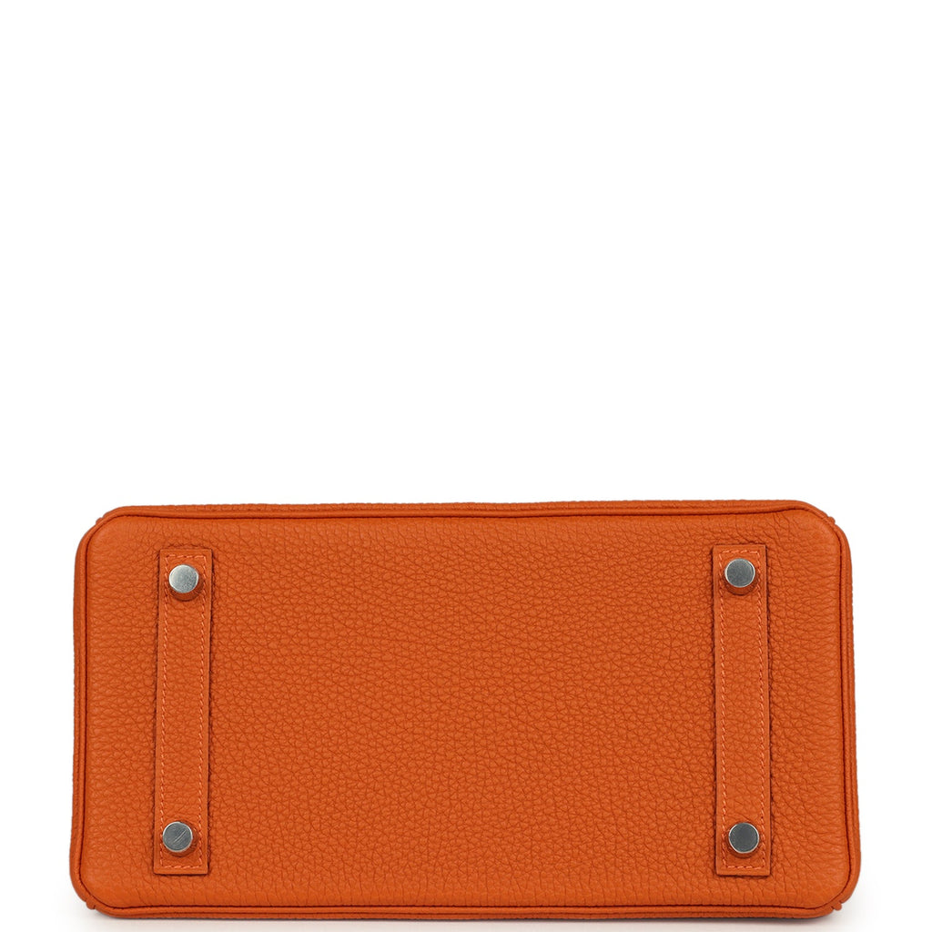 Hermes Birkin 25 Orange Togo Palladium Hardware