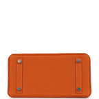 Hermes Birkin 25 Orange Togo Palladium Hardware