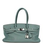 Vintage Hermes Shoulder Birkin 42 JPG Ciel Togo Palladium Hardware
