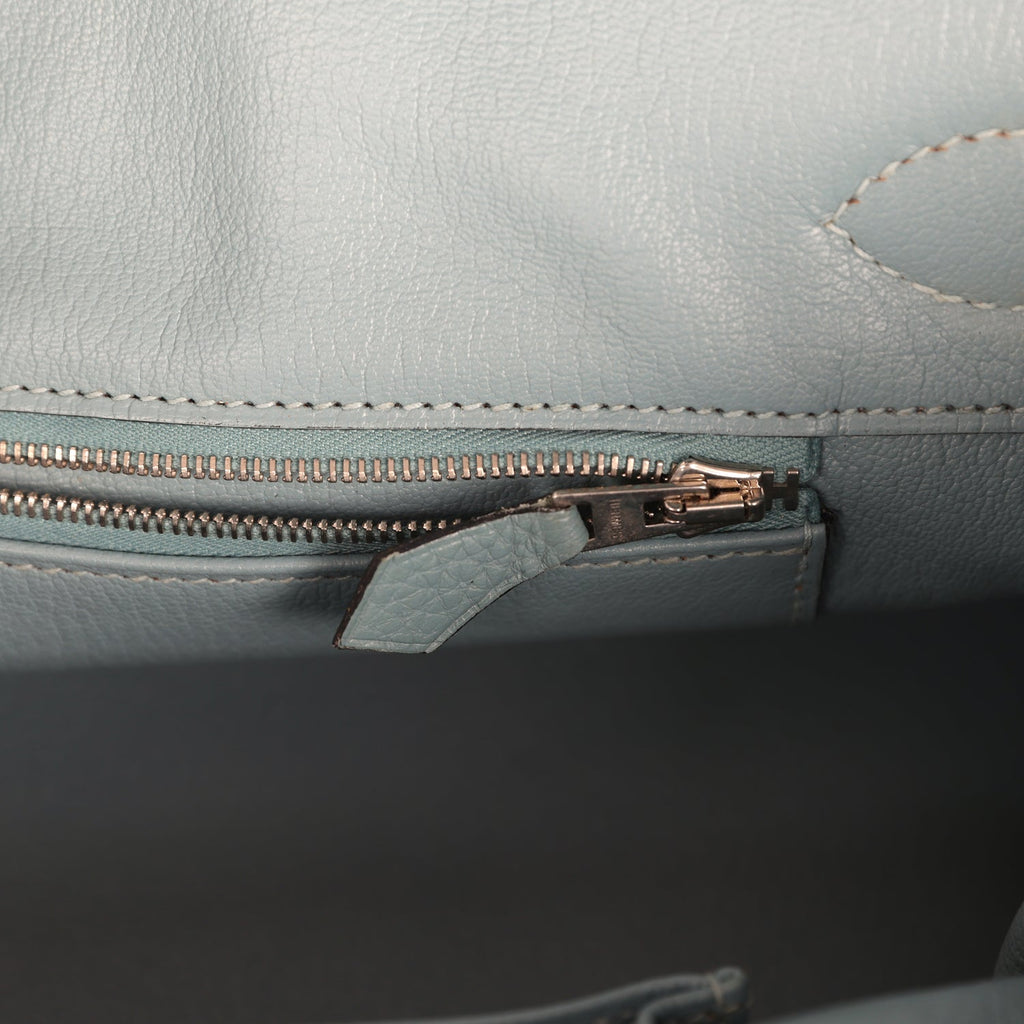 Vintage Hermes Shoulder Birkin 42 JPG Ciel Togo Palladium Hardware