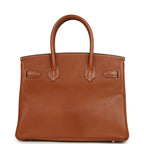 Hermes Birkin 30 Fauve Barenia Faubourg Palladium Hardware