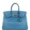 Hermes Birkin 35 Mykonos Matte Alligator Palladium Hardware