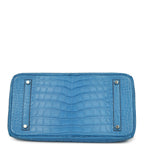Hermes Birkin 35 Mykonos Matte Alligator Palladium Hardware