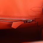 Hermes Quadrille Birkin 25 Brique Swift and Ecru-Mauve Pale and Brique Toile H Palladium Hardware