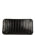 Hermes Birkin 35 Black Matte Porosus Crocodile Palladium Hardware