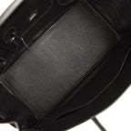 Hermes Birkin 35 Black Matte Porosus Crocodile Palladium Hardware