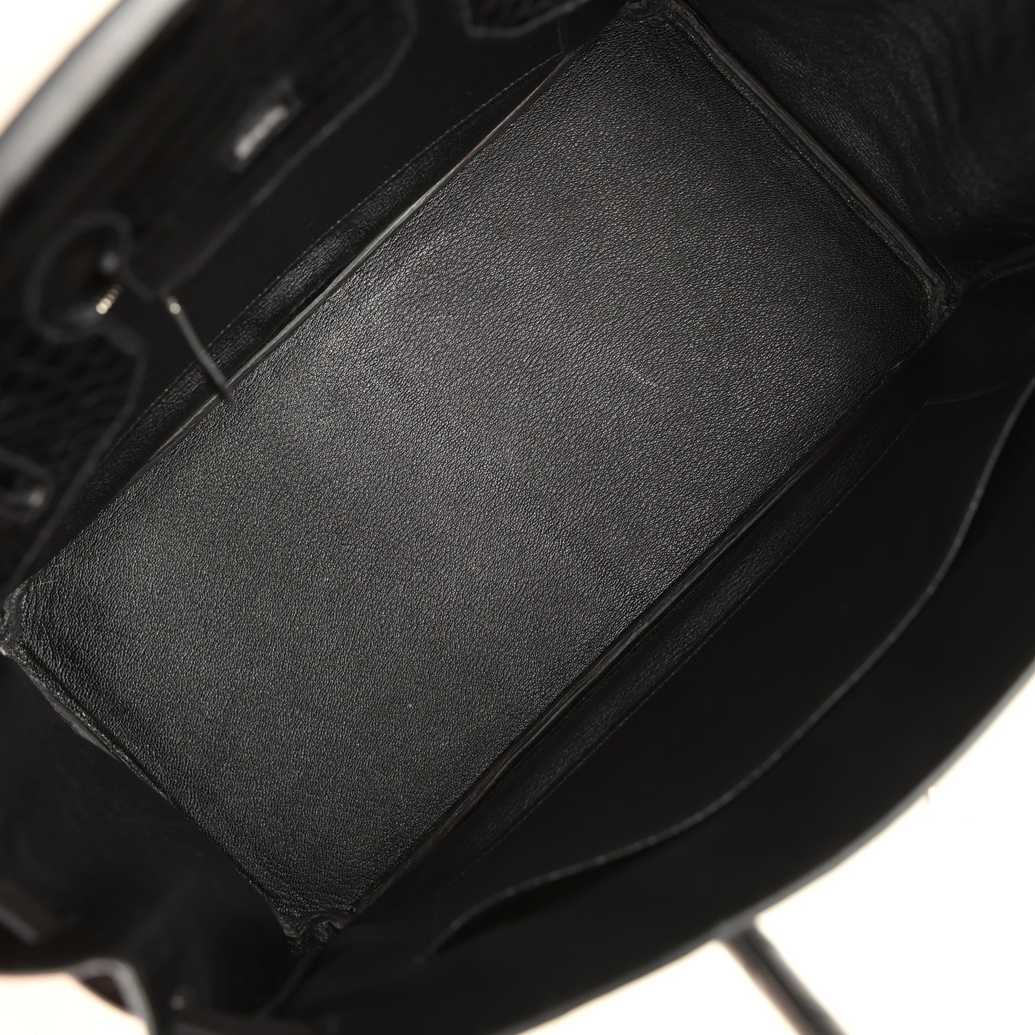 Hermes Birkin 35 Black Matte Porosus Crocodile Palladium Hardware