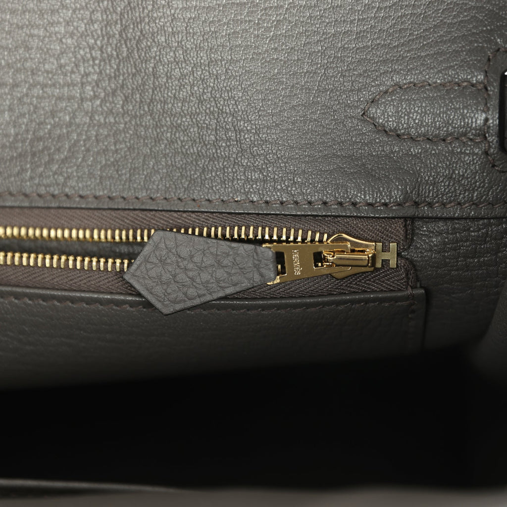 Hermes Birkin 25 Etain Togo Rose Gold Hardware