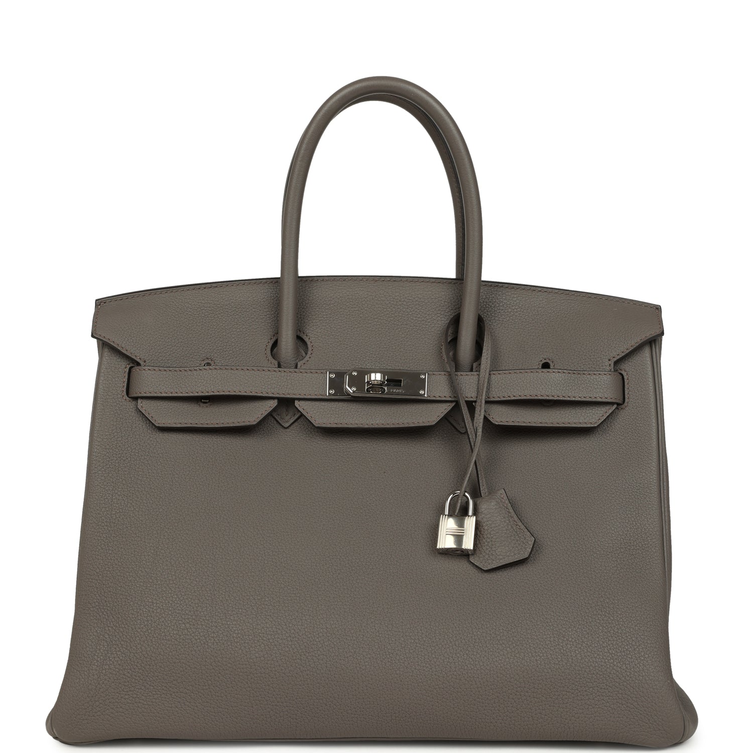 Hermes Birkin 35 Etain Togo Palladium Hardware