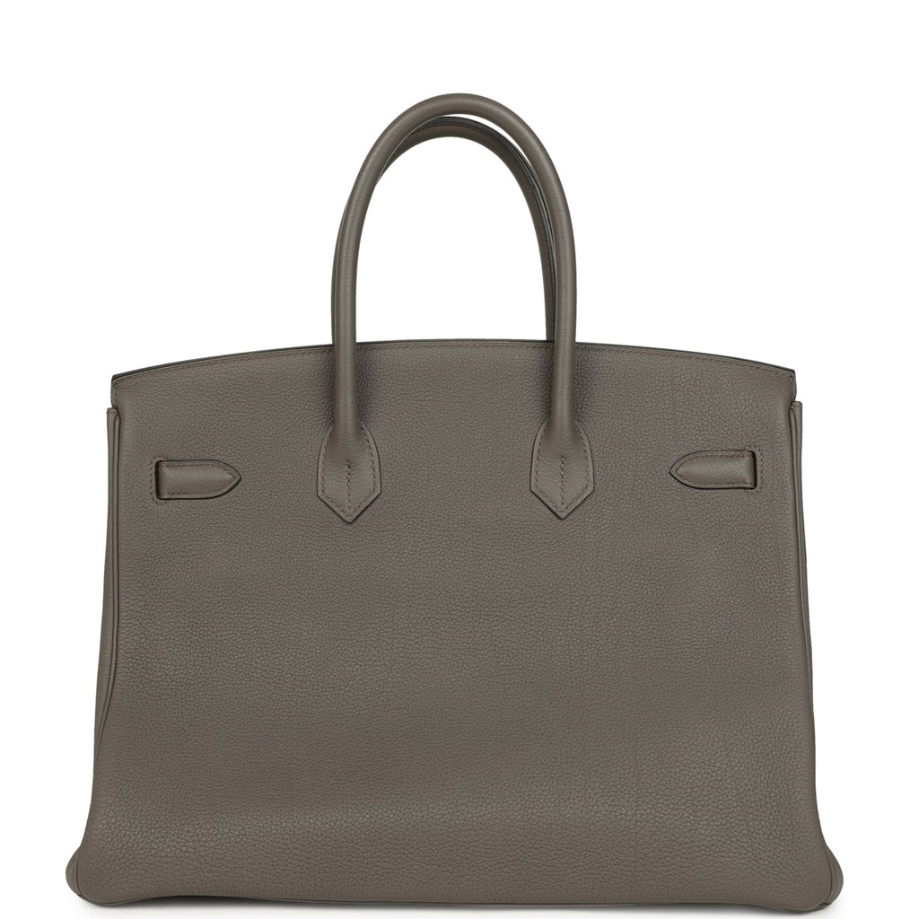 Hermes Birkin 35 Etain Togo Palladium Hardware
