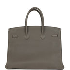 Hermes Birkin 35 Etain Togo Palladium Hardware