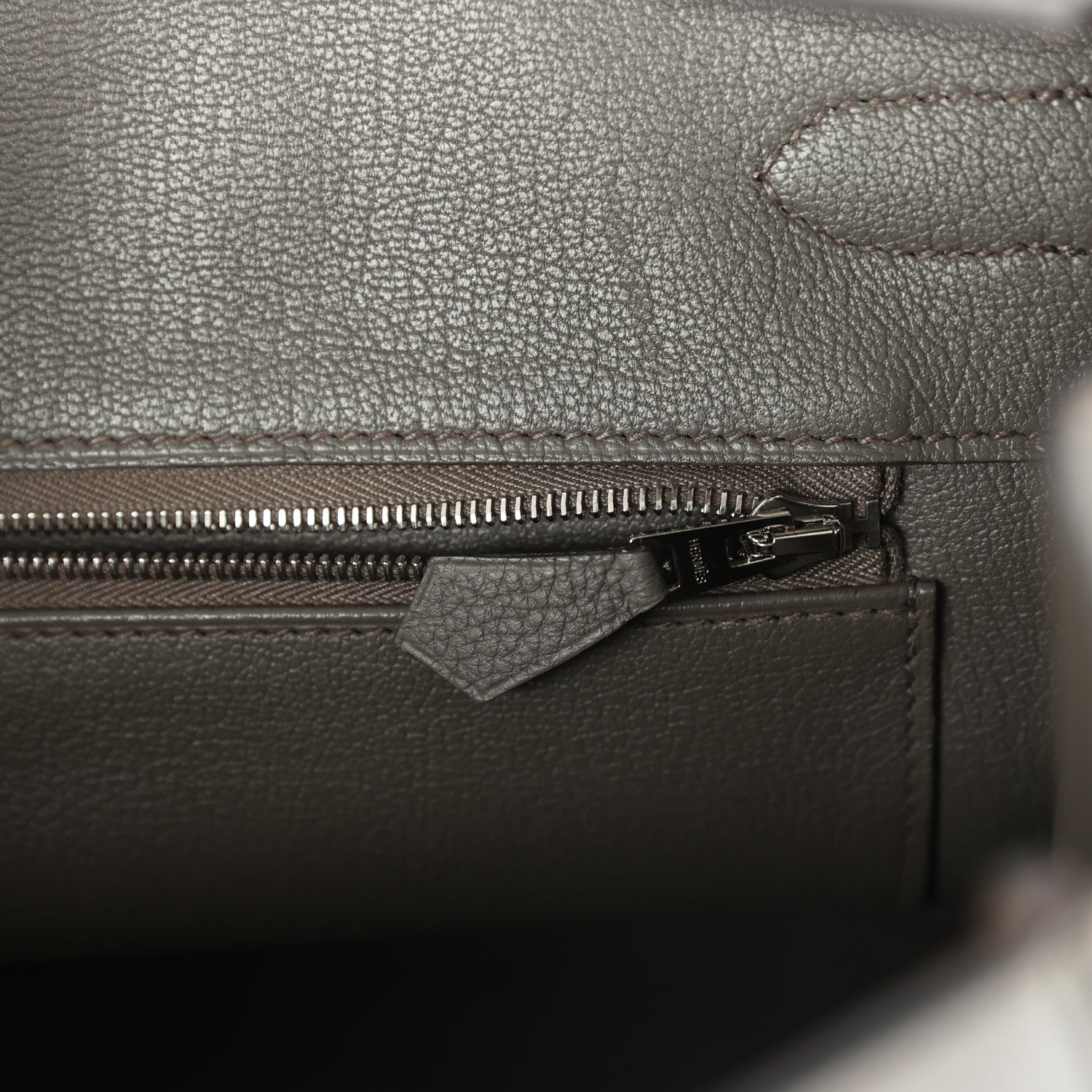 Hermes Birkin 35 Etain Togo Palladium Hardware