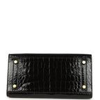 Hermes Birkin Sellier 25 Black Shiny Alligator Gold Hardware