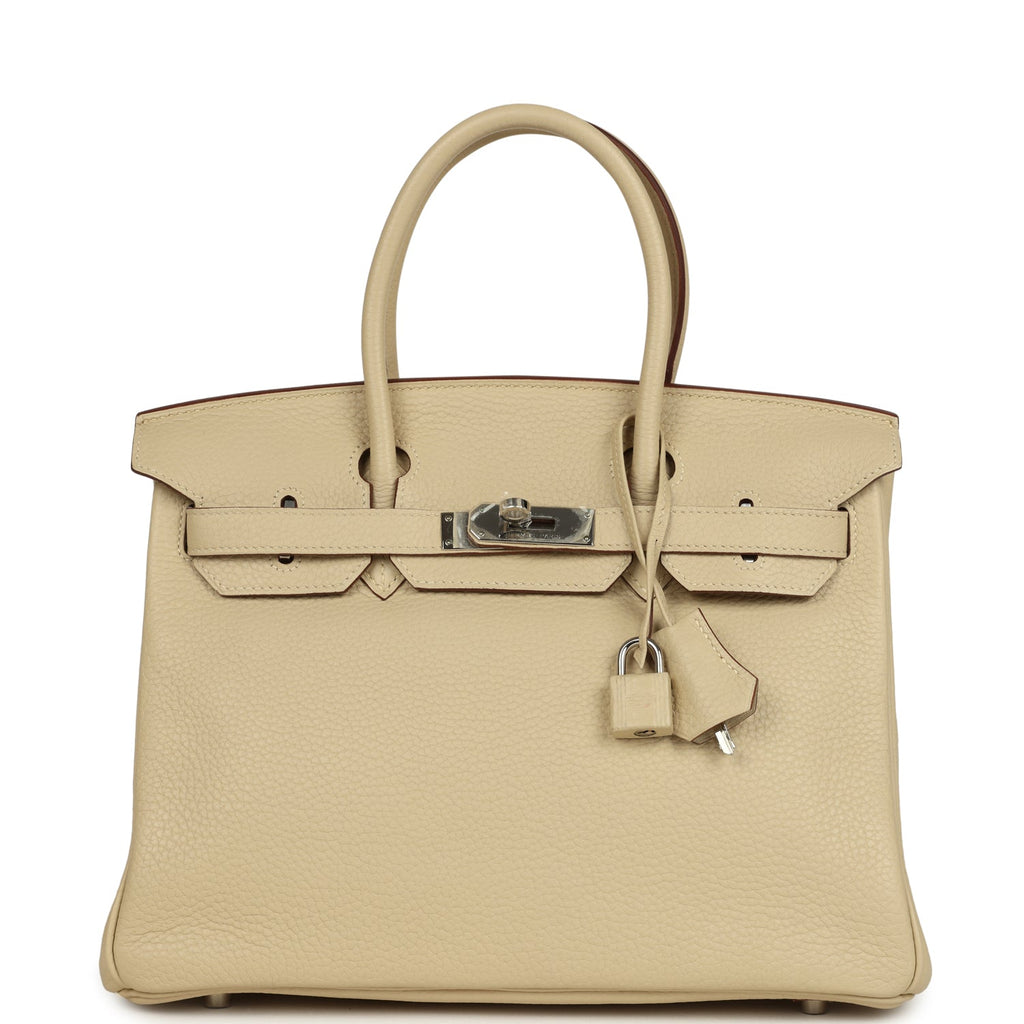 Hermes Birkin 30 Parchemin Clemence Palladium Hardware